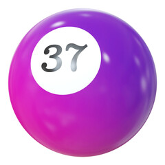 Ball Number 37 - 3d Render