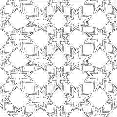 Stylish texture with figures from lines.Abstract geometric black and white pattern for web page, textures, card, poster, fabric, textile. Monochrome graphic repeating design. 