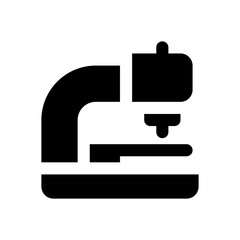 microscope glyph icon