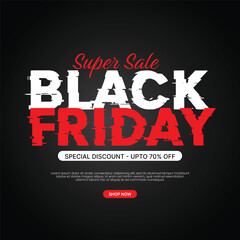 Fototapeta na wymiar Black friday sale social media post banner eps vector file Black. friday sale promotion