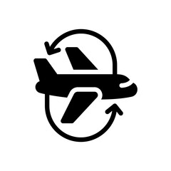 turbulence glyph icon
