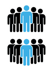 Symbol, ikona ludzi. Plik wektorowy.