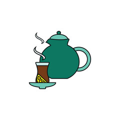 tea drink vector type icon