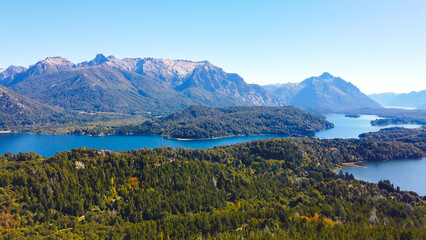 Bariloche beautiful views, landscapes, mountains and lakes Patagonia Argentina