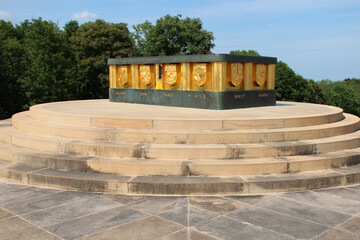 war memorial at hartmannswillerkopf (or vieil-armand) in alsace (france)