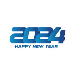 Happy new year 2024 design. Colorful premium vector design for poster, banner, greeting and new year 2024 celebration.