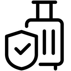 Obraz premium travel insurance icon