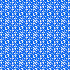 Ornament in ethnic style.Seamless pattern with abstract shapes. Repeat design for fashion, textile design,  on wall paper, wrapping paper, fabrics and home decor.