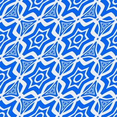 Ornament in ethnic style.Seamless pattern with abstract shapes. Repeat design for fashion, textile design,  on wall paper, wrapping paper, fabrics and home decor.