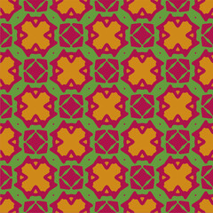Ornament in ethnic style.Seamless pattern with abstract shapes. Repeat design for fashion, textile design,  on wall paper, wrapping paper, fabrics and home decor.
