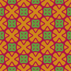 Ornament in ethnic style.Seamless pattern with abstract shapes. Repeat design for fashion, textile design,  on wall paper, wrapping paper, fabrics and home decor.