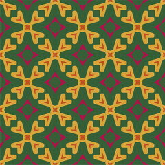 Ornament in ethnic style.Seamless pattern with abstract shapes. Repeat design for fashion, textile design,  on wall paper, wrapping paper, fabrics and home decor.