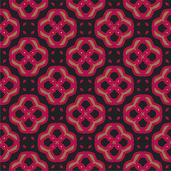 Ornament in ethnic style.Seamless pattern with abstract shapes. Repeat design for fashion, textile design,  on wall paper, wrapping paper, fabrics and home decor.