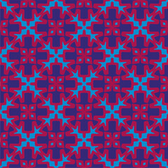 Ornament in ethnic style.Seamless pattern with abstract shapes. Repeat design for fashion, textile design,  on wall paper, wrapping paper, fabrics and home decor.