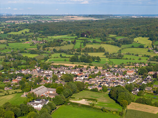 Fototapeta na wymiar Aerial photo of the town named Epen in Limburg, the Netherlands
