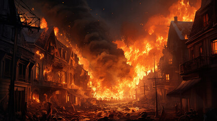 The City on Fire.Generative Ai