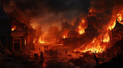 The City on Fire.Generative Ai