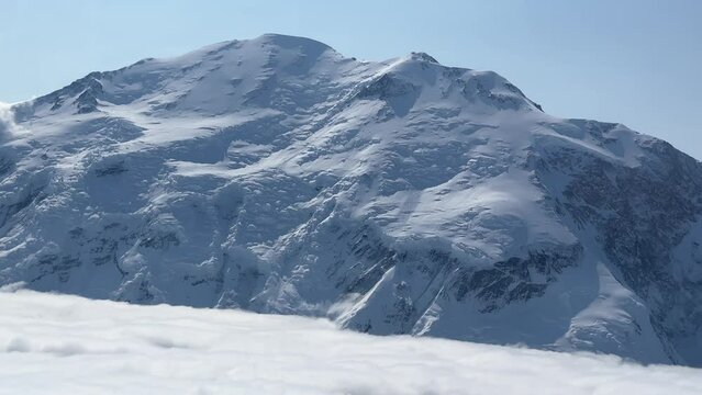 Denali mountains aerial landscape