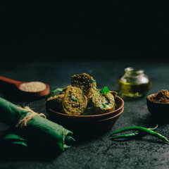Patra leaf Vegetarian dish from Indian Cuisine