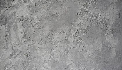 Texture of gray decorative plaster or concrete. Abstract background for design. Decorative plaster effect on wall.