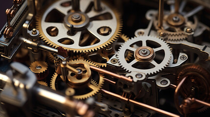 old watch mechanism. Generative Ai