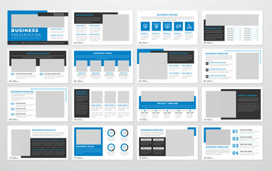 business presentation template editable vector design