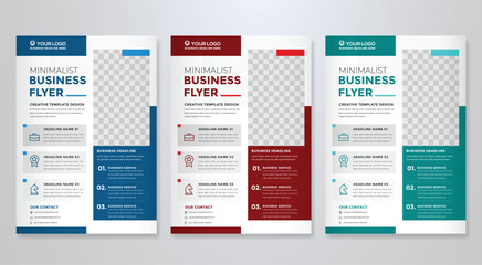 business flyer template editable vector design