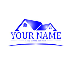 Real Estate Logo, Creative Roof House Logo, Abstract Buildings Logo