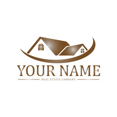 Real Estate Logo, Creative Roof House Logo, Abstract Buildings Logo