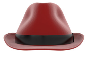 Hat isolated on transparent background. 3d rendering - illustration