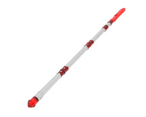 Medieval weapon isolated on transparent background. 3d rendering - illustration