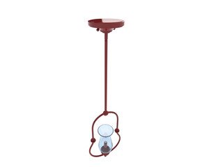 Old lamp isolated on transparent background. 3d rendering - illustration
