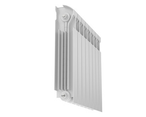 Radiator isolated on transparent background. 3d rendering - illustration