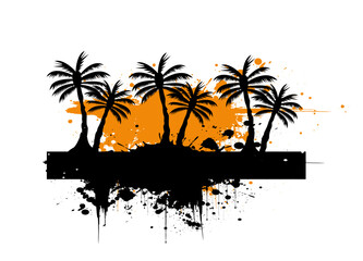 palm tree image vector illustration