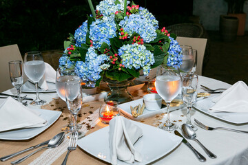 Reception Of Social Events; Tables Decorated For Events: Parties, Birthdays, Weddings, And Other Events.