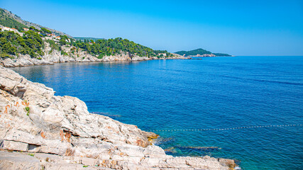 Dubrovnik in adriatic mediterranean sea  in south croatia