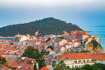 Dubrovnik in adriatic mediterranean sea  in south croatia