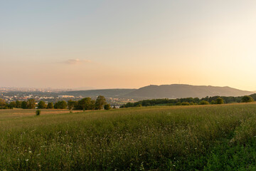 Naklejka premium Vienna's Sky View: Floridsdorfer Panorama Observation Deck.