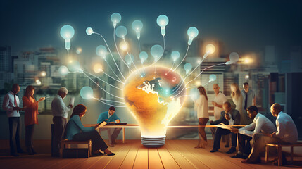 light bulb brainstorming