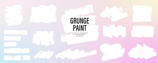 Collection of grunge paint