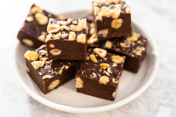 Chocolate hazelnut fudge