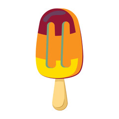 ice cream dessert icon illustration