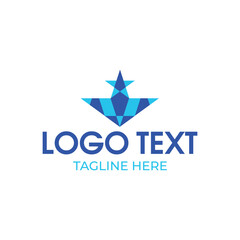 abstract star logo design