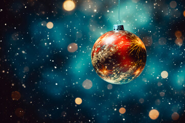 Obraz na płótnie Canvas Abstract New Year, Christmas background. Winter holidays. Christmas decorations
