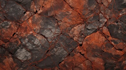 Dark red orange brown rock texture with cracks.
