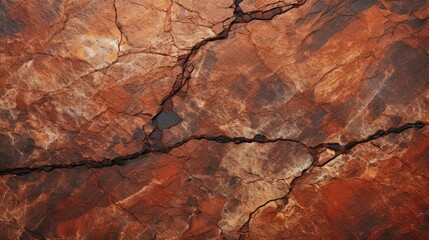 Dark red orange brown rock texture with cracks.