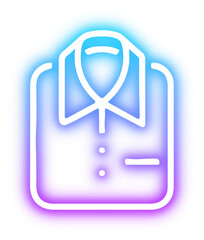 Set of Food delivery neon