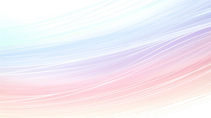 Delicate Pastel Lines on White Background