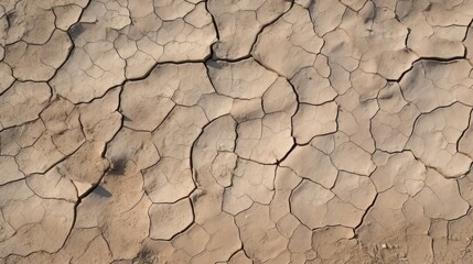 Dry ground textures in desert.