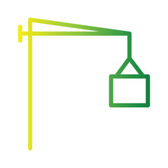 Crane Factory Hook Gradient Icon